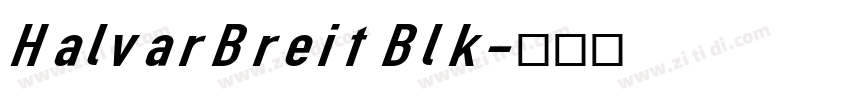 HalvarBreit Blk字体转换
